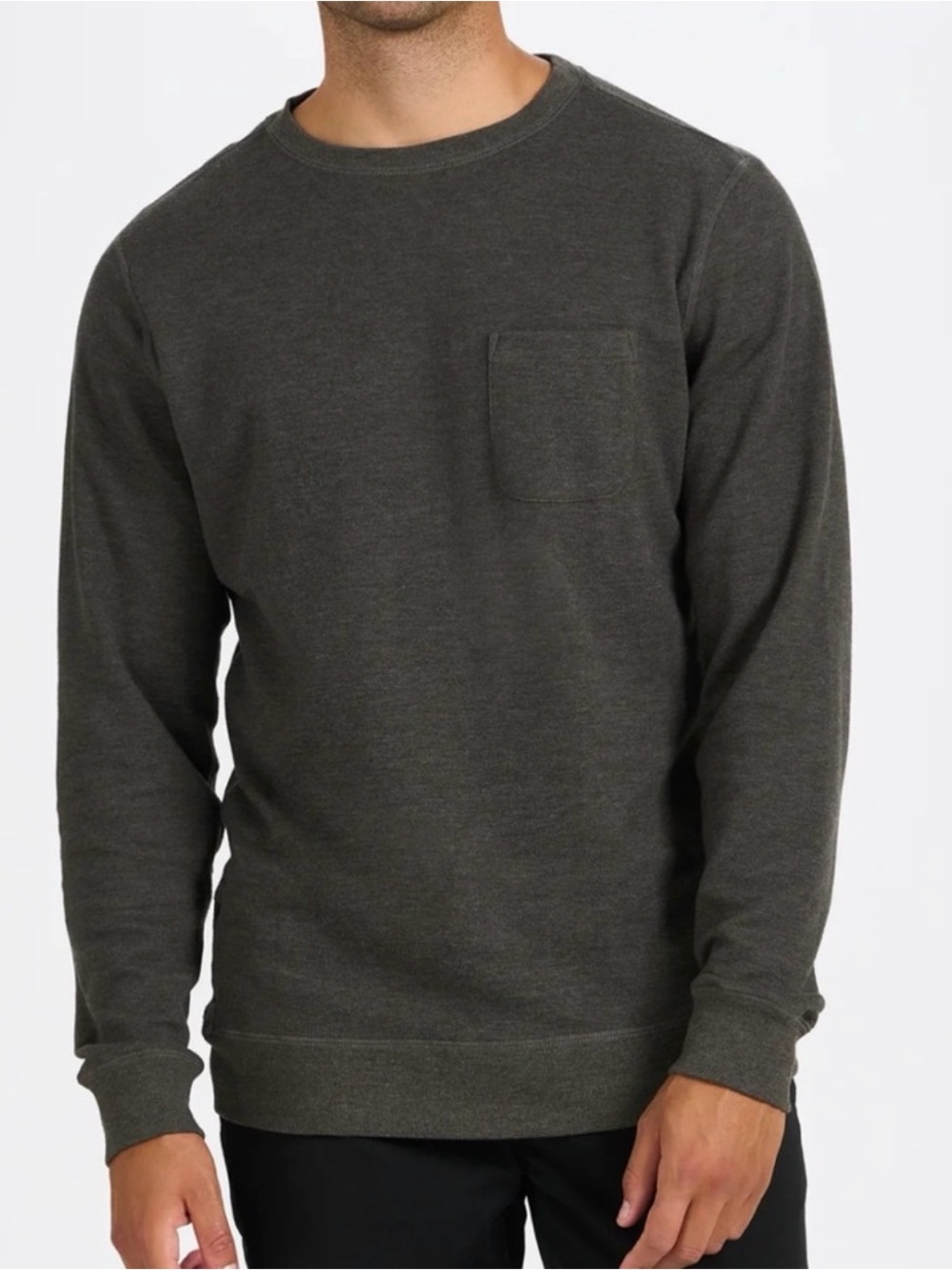 Men's Jeffreys Crew 2.0 Olive Heather